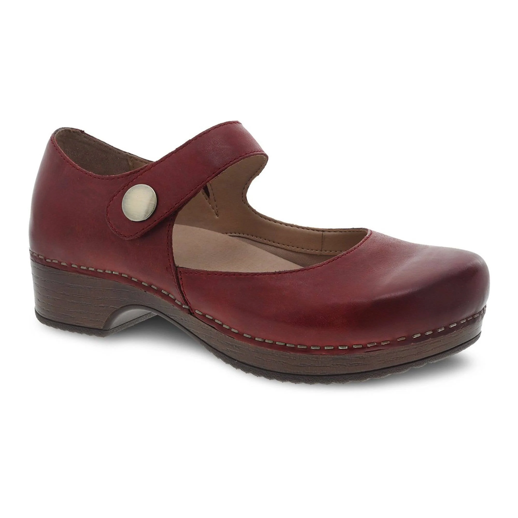 Dansko Women's Beatrice - Red Waxy Burnished - 39