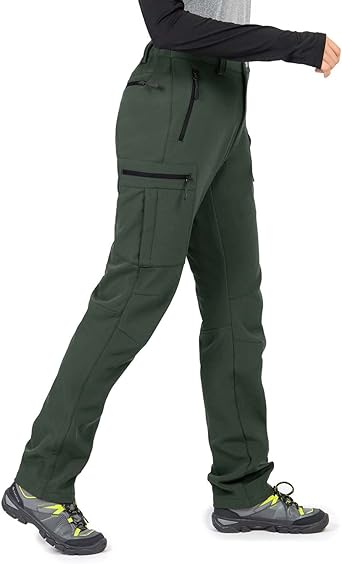 Women's Fleece-Lined Water-Resistance Softshell Hiking Pants