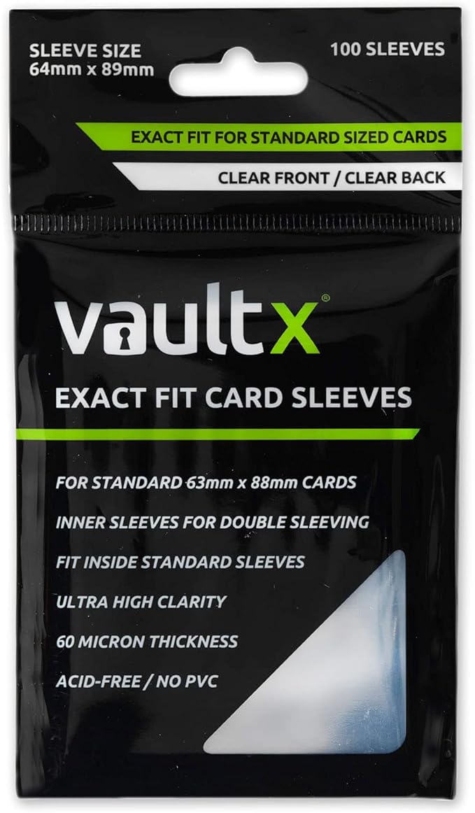 Vault X Exact Fit Trading Card Sleeves - High Clarity Perfect Fit Inner Sleev...