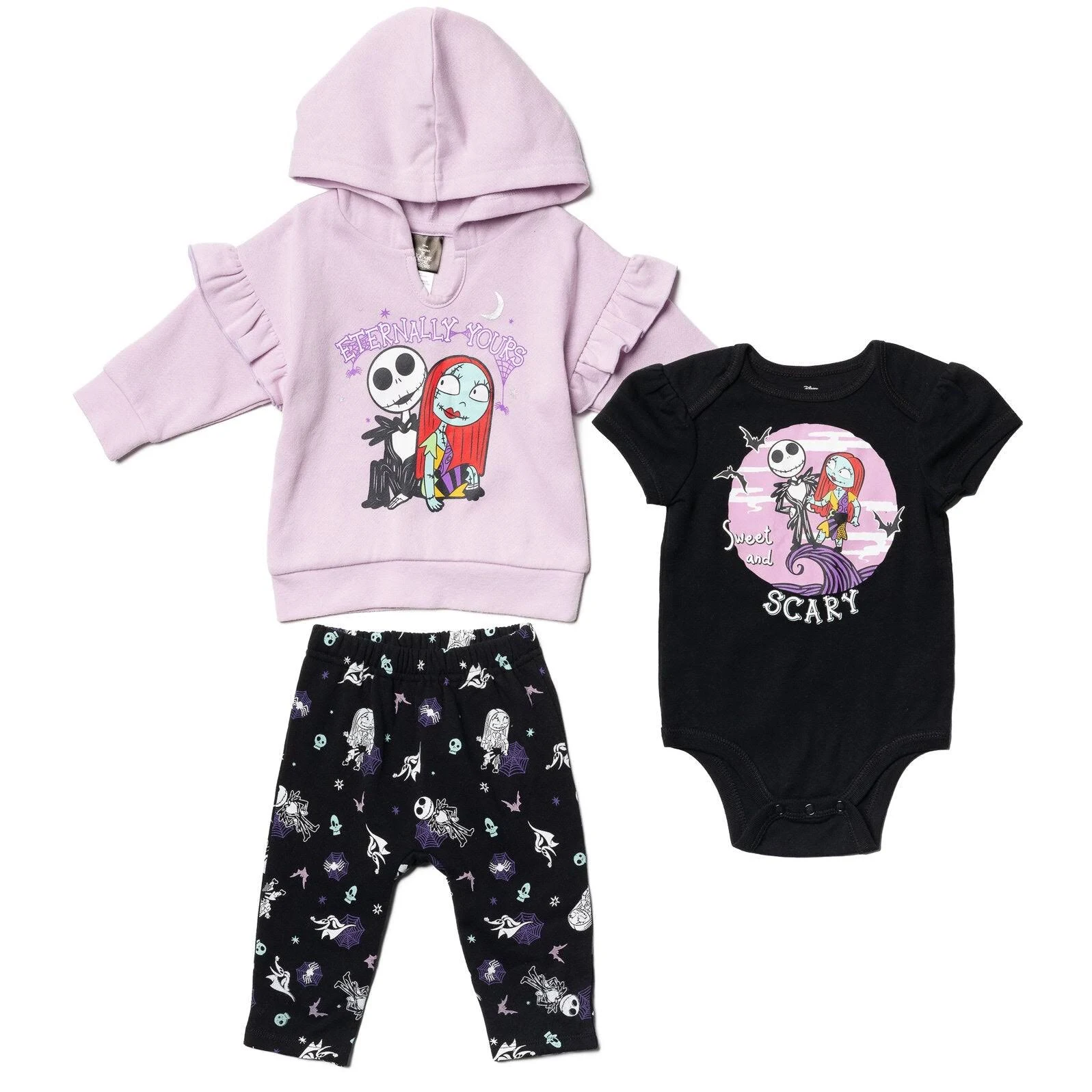 Disney Classics Mickey Mouse Winnie the Pooh Baby Hoodie Bodysuit and Pants 3 Piece Outfit Set Newborn to Infant