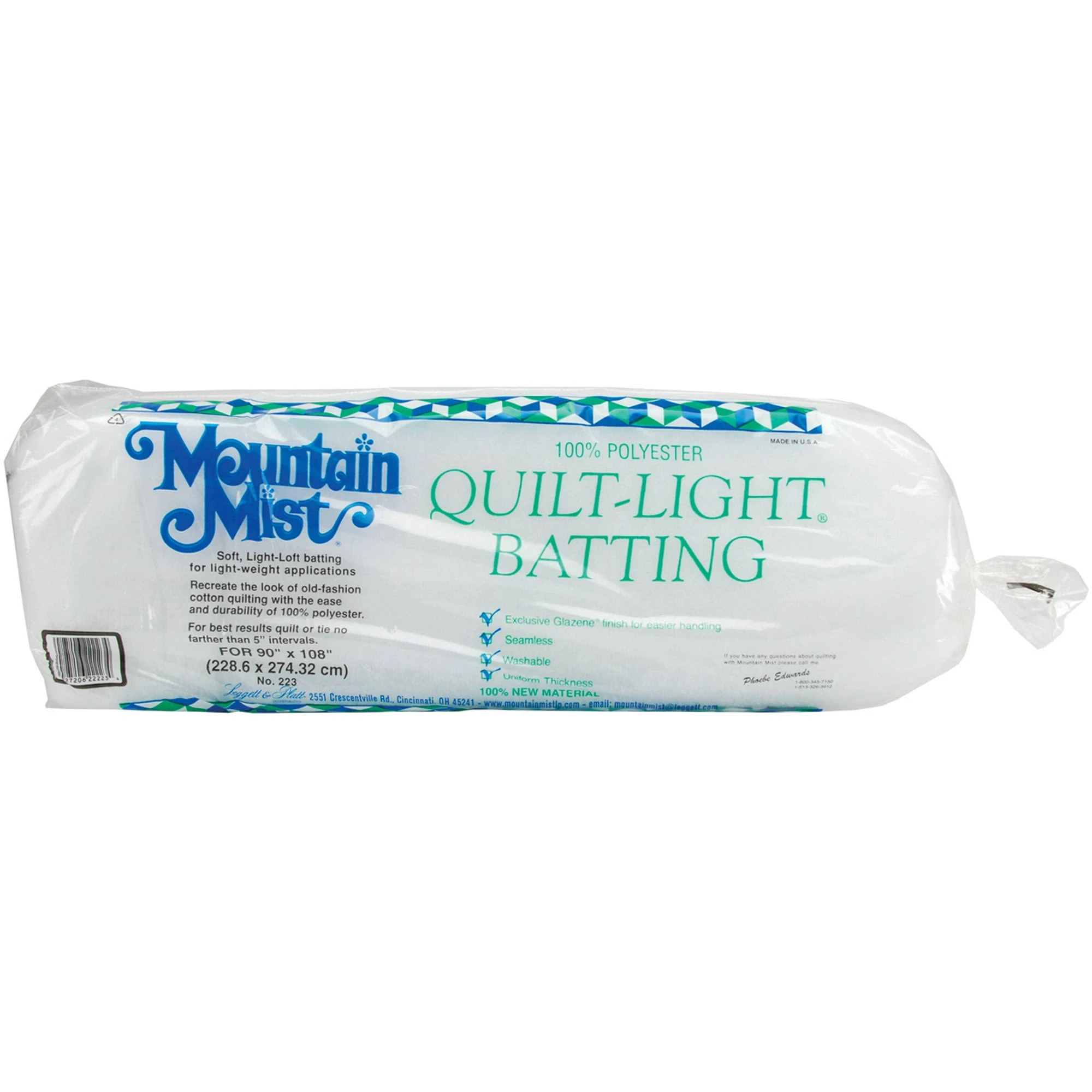 Mountain Mist Quilt Light Polyester Batting