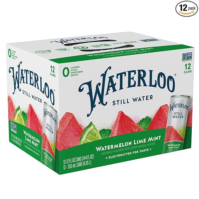 Waterloo Still Water Watermelon Lime Mint