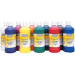 Washable Tempera Paint Set - Basic Supplies - 10 Pieces, Size: 16-oz.