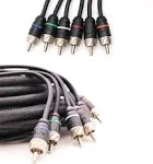 Elite Audio EA-PRM615 Premium 6-Ch Oxygen Free Copper RCA Cable - 15ft. male to male Twisted Pair with Noise Reduction