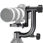 Aluminum Alloy 360 Degree Panoramic Gimbal Tripod Head With 1/4'' Standard Quick Release Plate