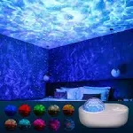 Star Projector with LED Nebula Cloud. Star Light Projector with Bluetooth Speake