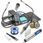 X-Tronic 3020-PRO • 75W Soldering Iron Station • C/F, Calibration, Sleep Features • 2 Helping Hands • Silicone Tool Mat • 5 Extra Tips • Roll of