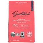 Guittard Chocolate Baking Wafers - Organic - 74% Bittersweet - Case of 8 - 12 oz