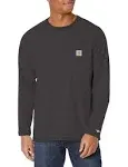 Carhartt Force Relaxed Fit Midweight Long Sleeve Pocket T-Shirt, Men's Carbon Heather