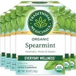 Traditional Medicinals Tea, Caffeine Free, Organic, Spearmint, Tea Bags