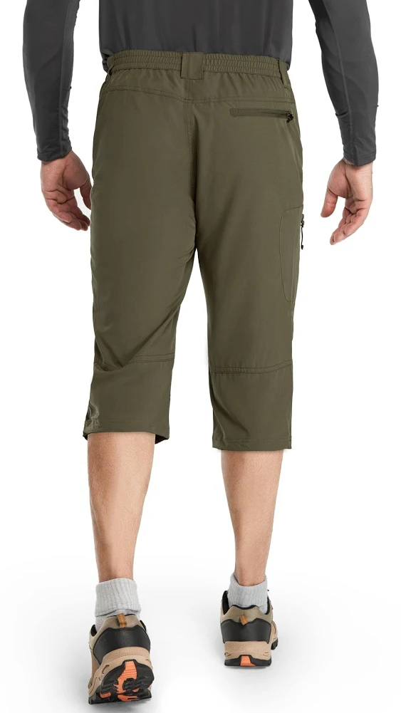 33,000ft Men's Hiking Golf Capri Pants 3/4 Cargo Quick Dry Lightweight Stretch ...