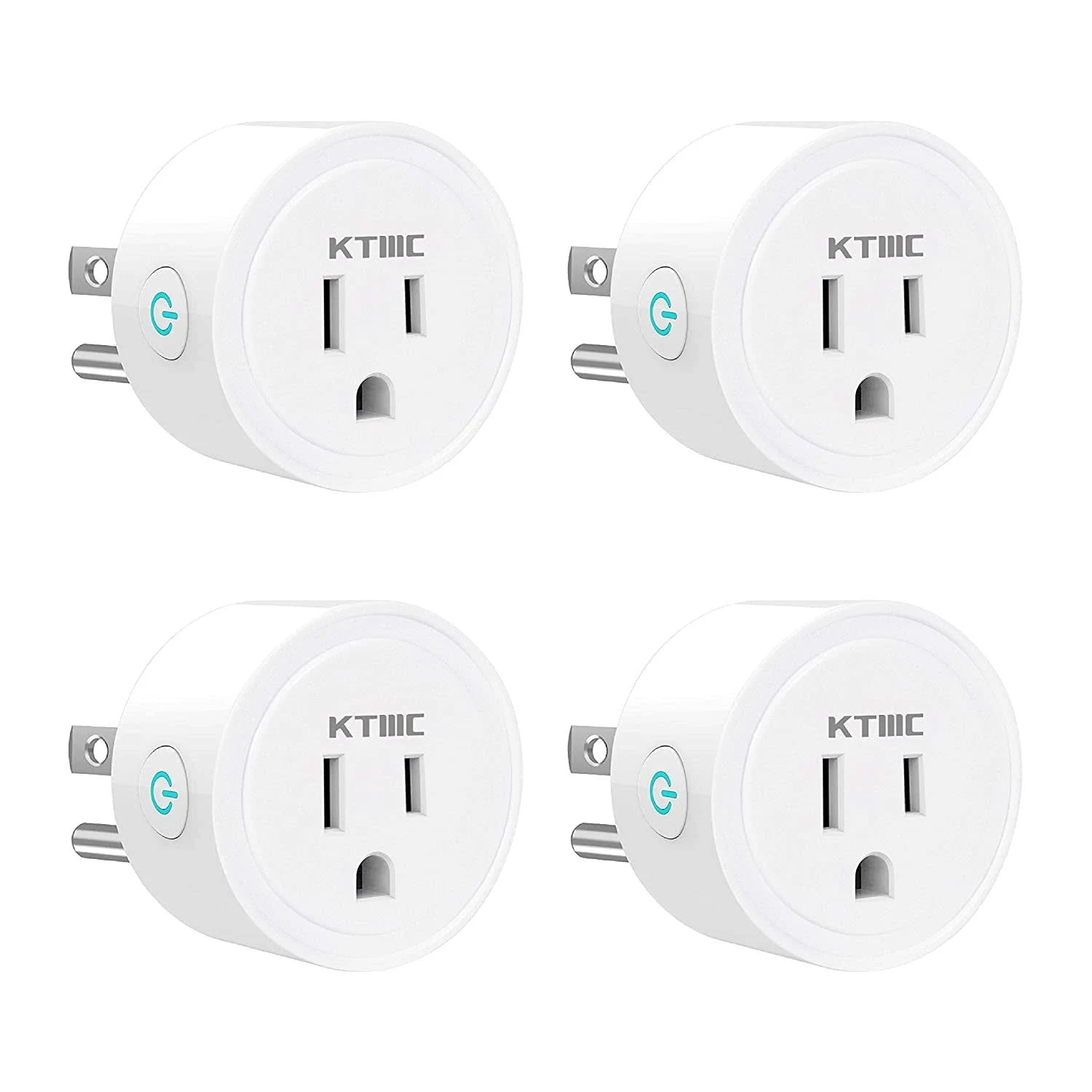 WiFi Smart Plug 4 Pack - Compatible with Alexa and Google Home (No Hub Required)