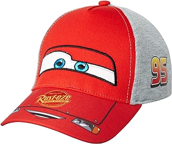 Disney Pixar Boys’ Cars Lightning McQueen Hat - Piston Cup Baseball Cap (Toddler/Boy)