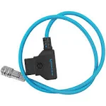 Kondor Blue D-Tap to 2-Pin Power Cable for BMPCC 6K/4K Blue, 20", Adapter s ...