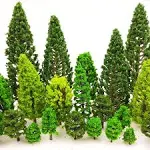 36 Pieces Model Trees 1.36-6 inch Mixed Model Tree Train Scenery Architecture..<wbr/>.