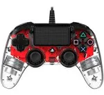 Nacon Compact Wired Illuminated Light Edition Controller (Red) PS4