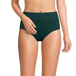 Lands' End Women's Tummy Control High Waisted Bikini Swim Bottoms