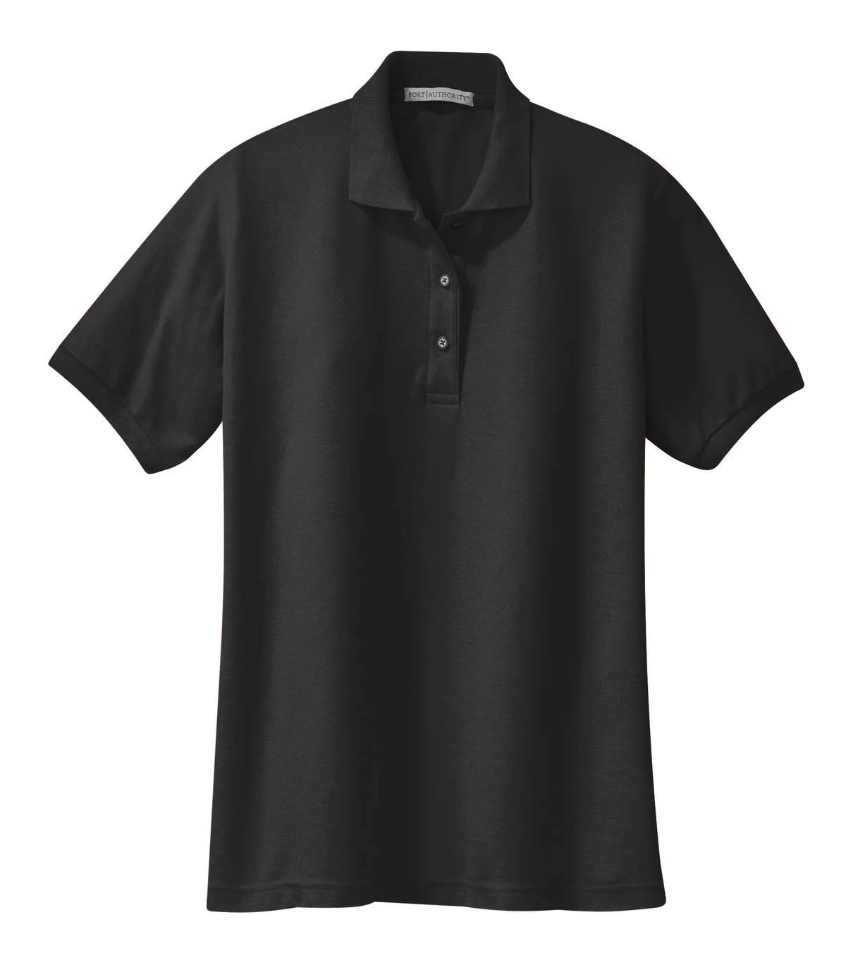 "Port Authority Women's Black Silk Touch Polo"