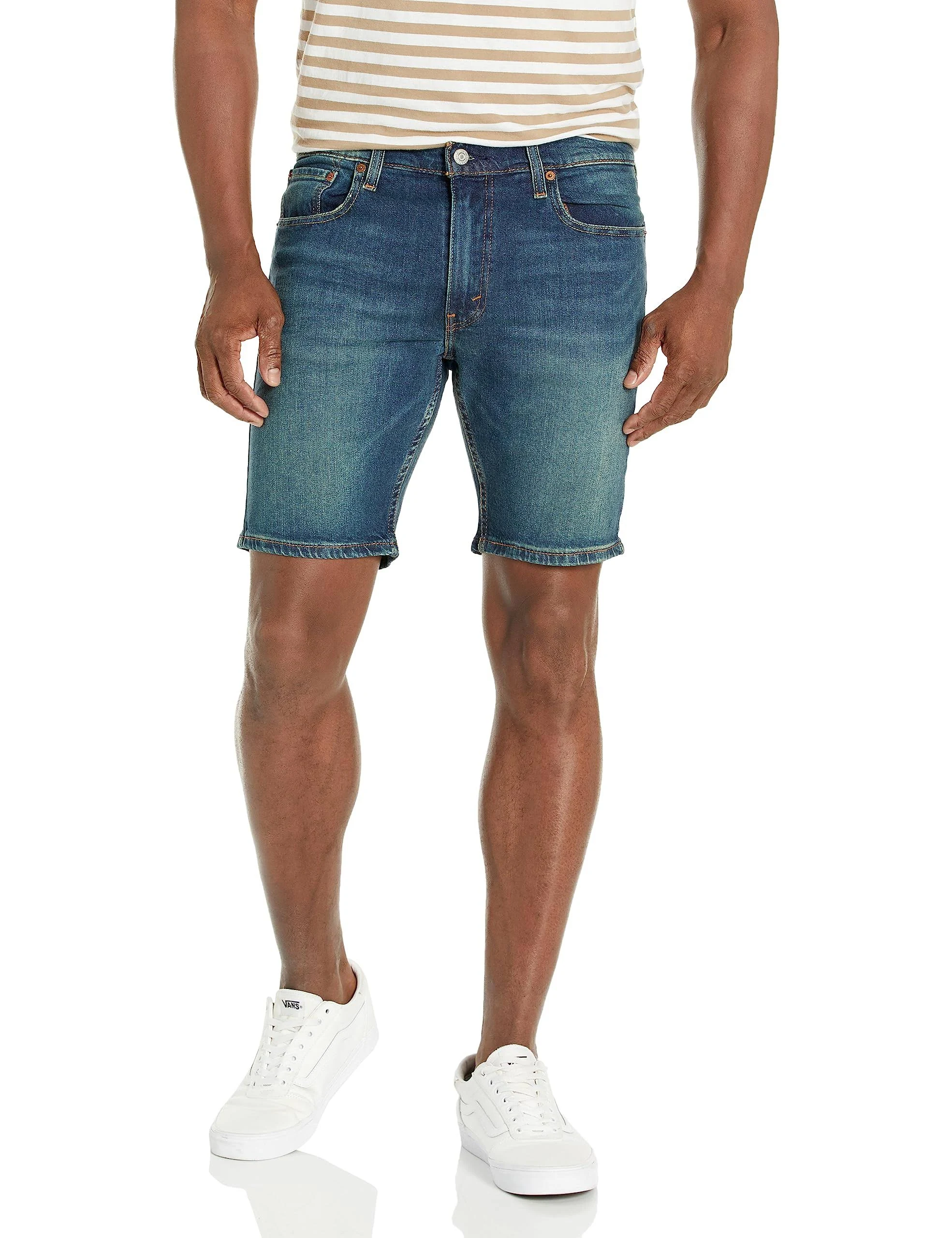 Levi's 412 Slim Fit 9 Inseam Denim Shorts - 30