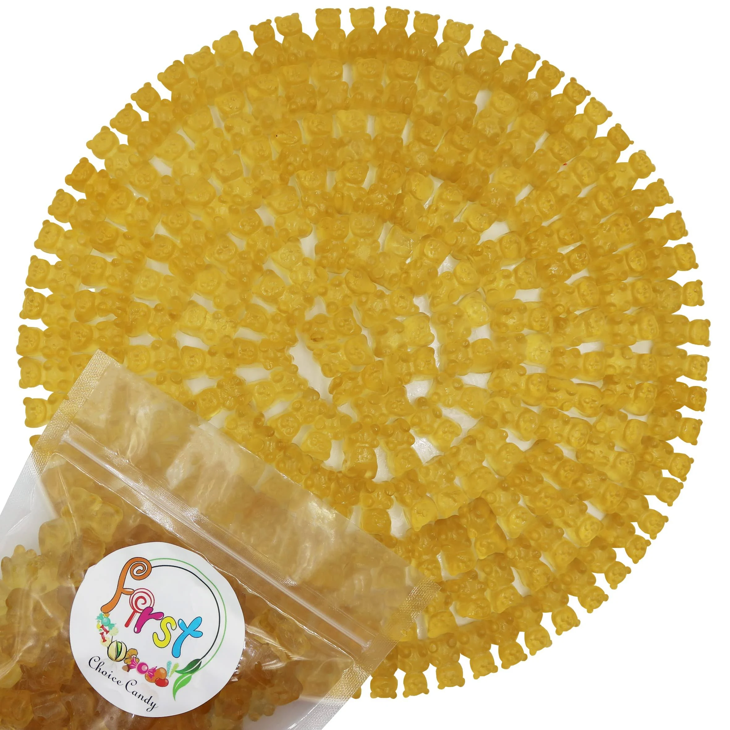 FirstChoiceCandy Gummy Bears (Pineapple, 2 LB)