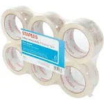 Staples Ultra Heavy Duty Shipping Tape 1.88&#034; x 54.6 Yds Clear 6/Rolls 815042