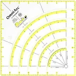 Omnigrip OmniArc Circle Cutter The Non-Slip Ruler (R4C12) New Sealed FREE SHIPPI