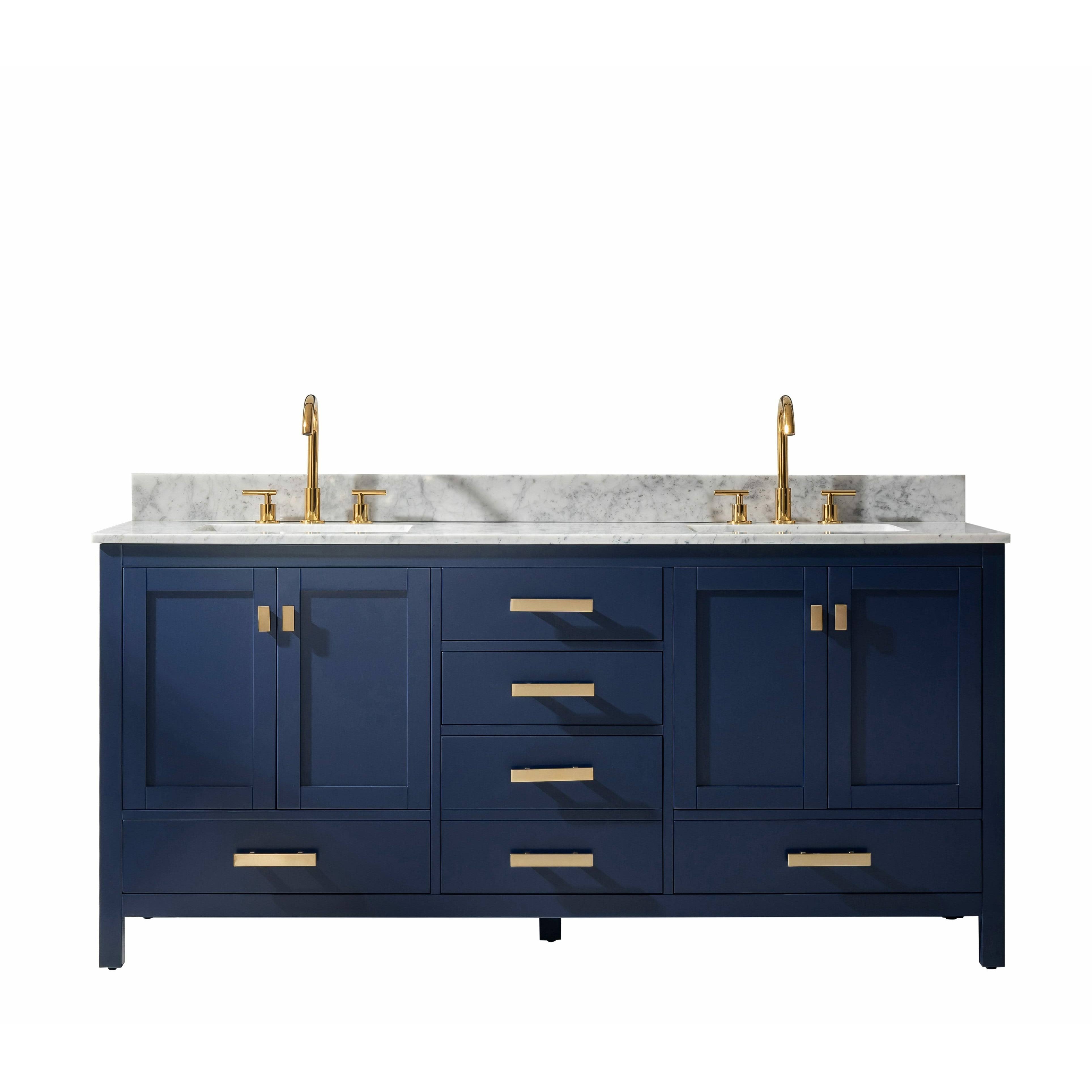 Design Element Valentino 72" Double Sink Vanity in Gray