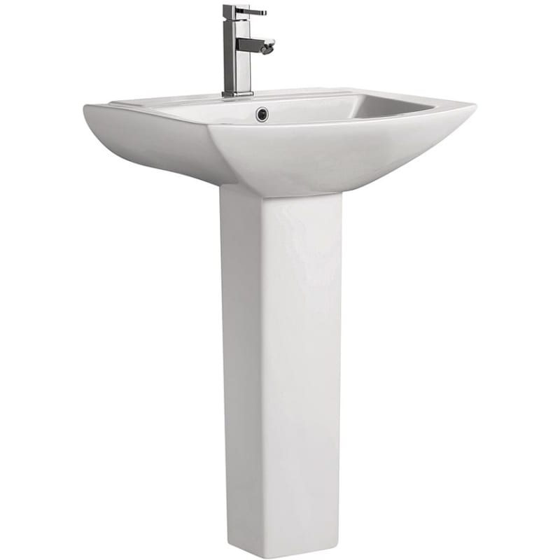 Swiss Madison Sublime Pedestal Bathroom Sink Single Faucet Hole