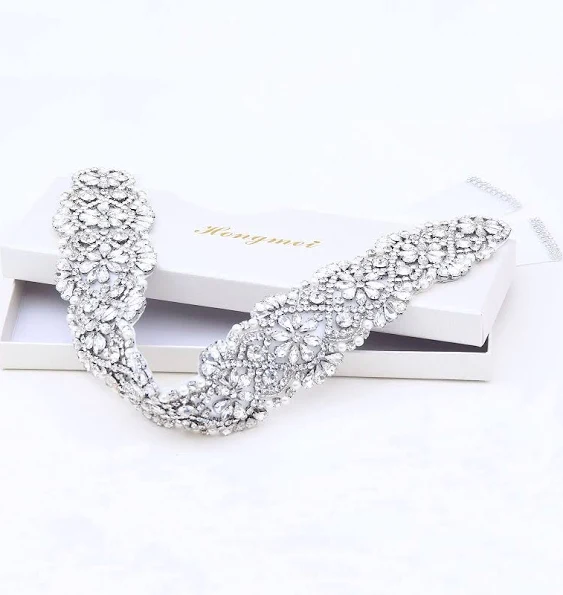 HONGMEI Rhinestone Bridal Belt Crystal Wedding Dress Belt Shiny Wedding Accessories