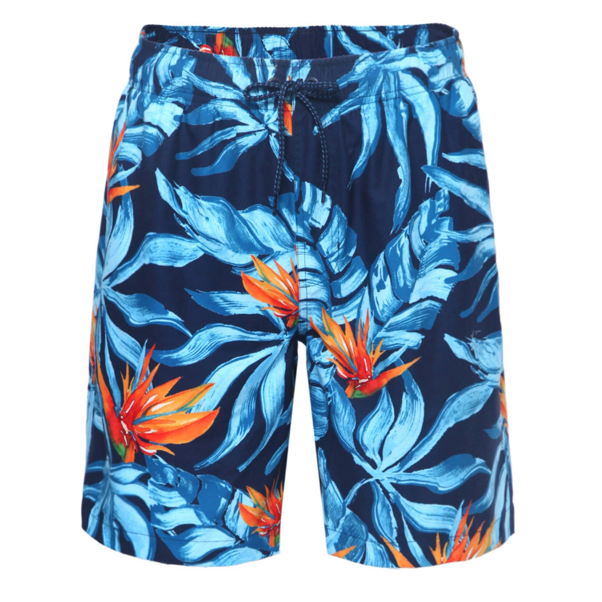 Rokka&Rolla Men's 8" Mesh Lined Swim Trunks - Blue