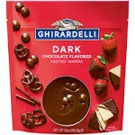 Ghirardelli Dark Chocolate Flavored Melting Wafers (Case of 6 Bags)