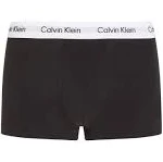 Calvin Klein Men&#039;s NU2664064 Cotton Stretch 3-Pack Low Rise Trunk Black Size S