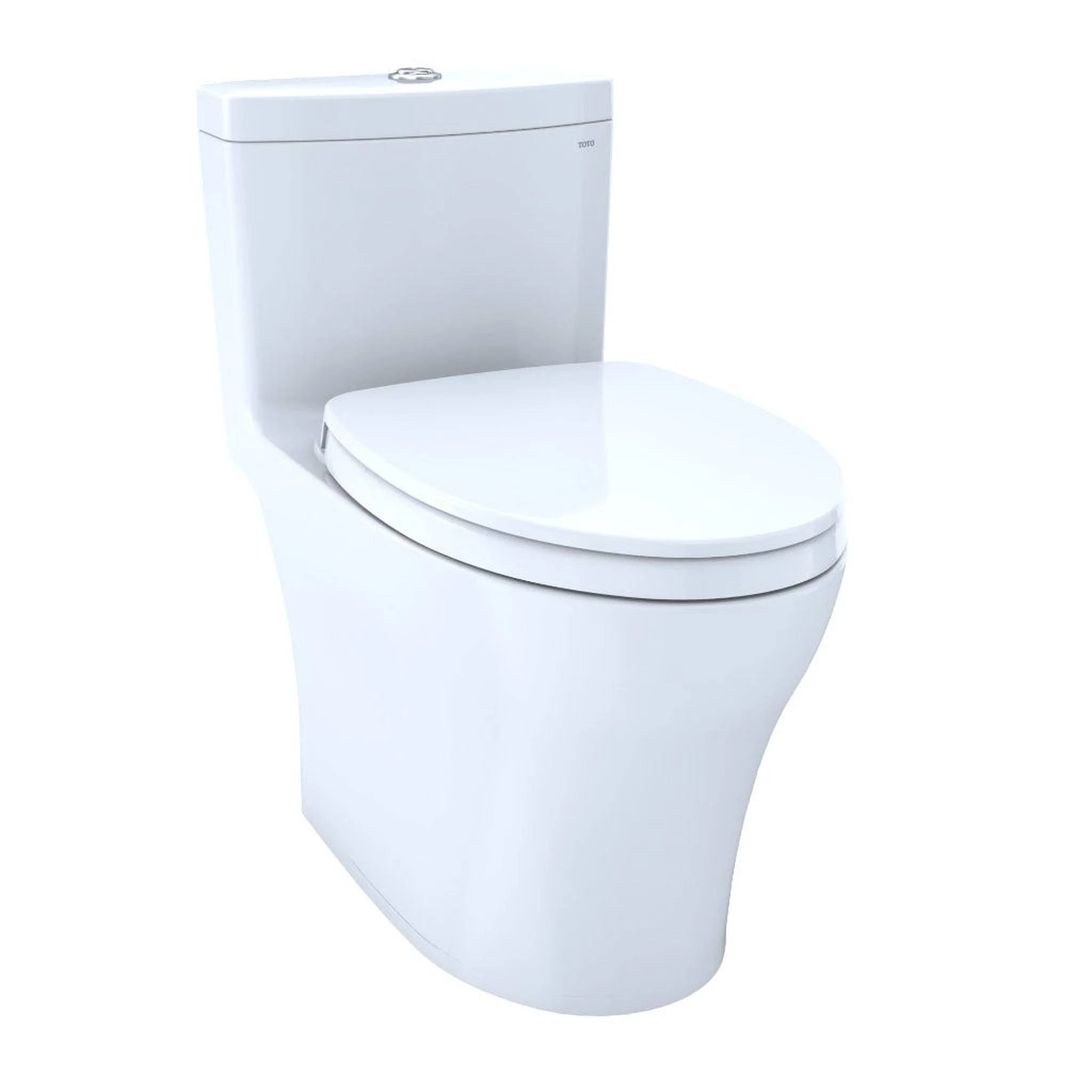 TOTO Aquia IV One-Piece Elongated Dual Flush 1.28 and 0.8 GPF Universal Height MS646124CEMFG#