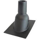 Perma-Boot 4 in. Inside Diameter Black New Construction or Reroof Thermoplastic Vent Pipe Roof Flashing