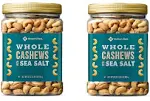 Member's Mark Roasted Whole Cashews with Sea Salt (33 oz.) (Pack of 2)