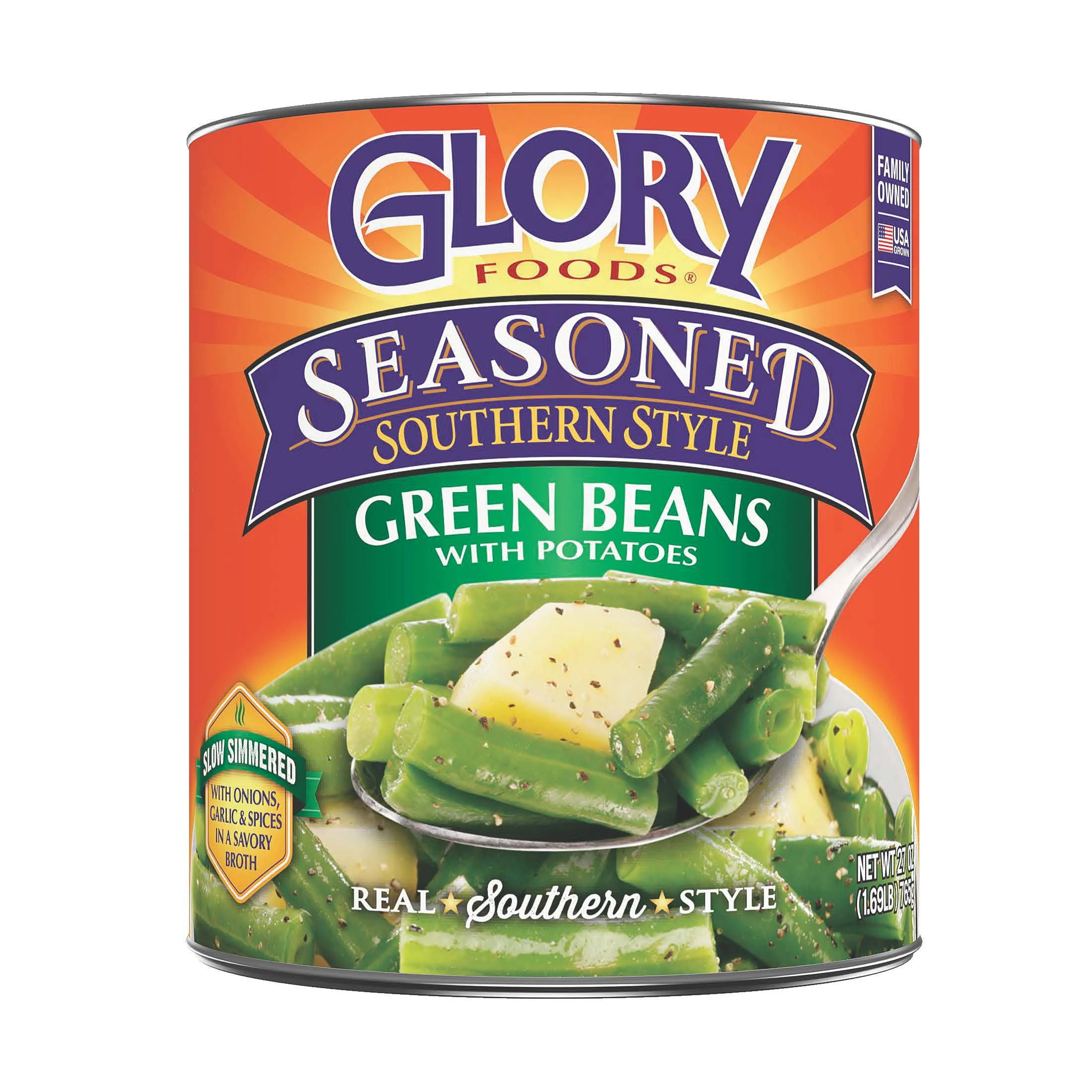 Glory Foods Seasoned Southern Style Green Beans - 27 oz