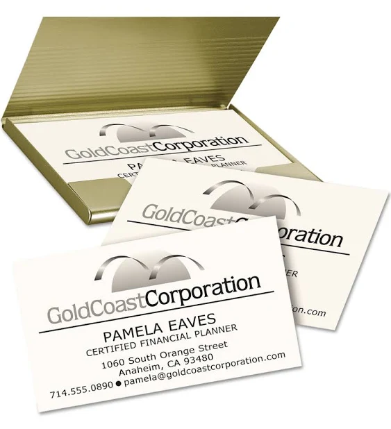 Avery Clean Edge Business Cards, Ivory, True Print Two-Sided Printing, 2" x 3-1/2", 200 Cards (5876)