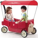 Wagons &amp; Riding Toys All Around Canopy Ride-On Red Color