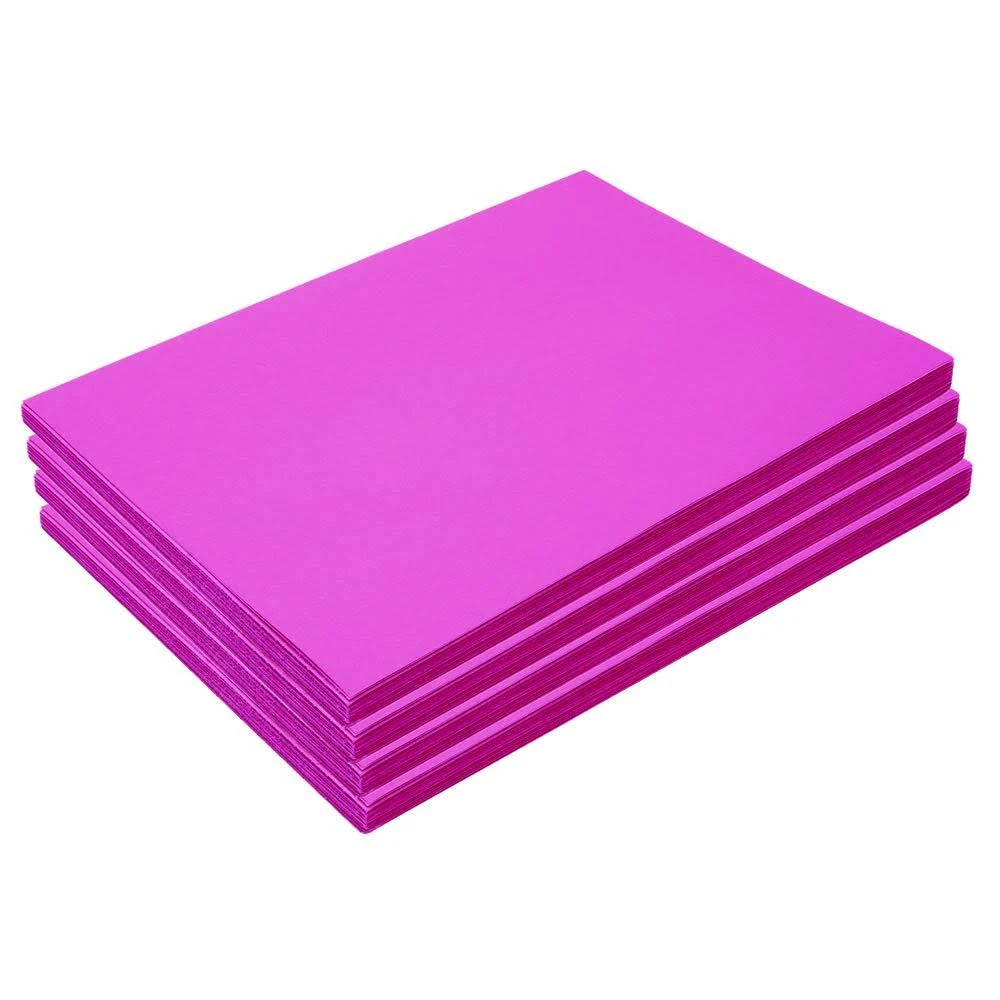 Colorations Heavyweight Hot Pink Construction Paper, 9 inch x 12 inch - 300 Sheets