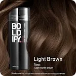 Boldify Hair Thickening Fibers Light Brown / 28 G