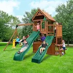 Swing-n-slide Knightsbridge Deluxe Wood Outdoor Swing Set - Kids