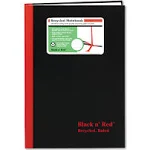 Black N Red Casebound Hardcover Notebook 3-Pack