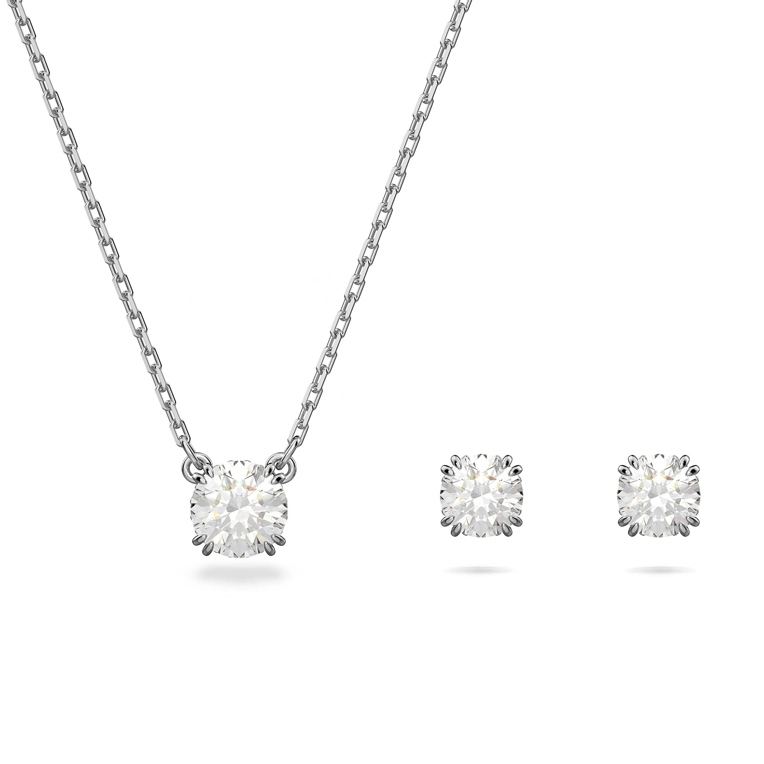 Swarovski Constella Silver Round Set