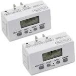 Clear Power Indoor Timer (Dual Pack) 1 Polarized Ez Digital 