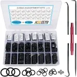 KOOTANS 1200Pcs Nitrile Rubber O Ring Kit 24 Sizes O Rings Assortment Kit Set...