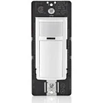 Leviton DOS15-1LZ Decora Occupancy Motion Sensor In-Wall Switch, Auto-On, 15A, Single Pole, Multi-Way or Multi-Sensor, White with Ivory, Light Almond FaceplatesLeviton DOS15-1LZ Decora Occupancy Motion Sensor In…