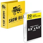 Show-Bill D-Ring Binder for Broadway Theatre Show-Bills, Comes with 20 Sheet Pro