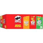 Pringles® Potato Chips, Variety Pack, 0.74 oz Canister, 18/Box