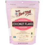 Bobs Red Mill Coconut Flakes, Unsweetened, Unsufured - 10 oz