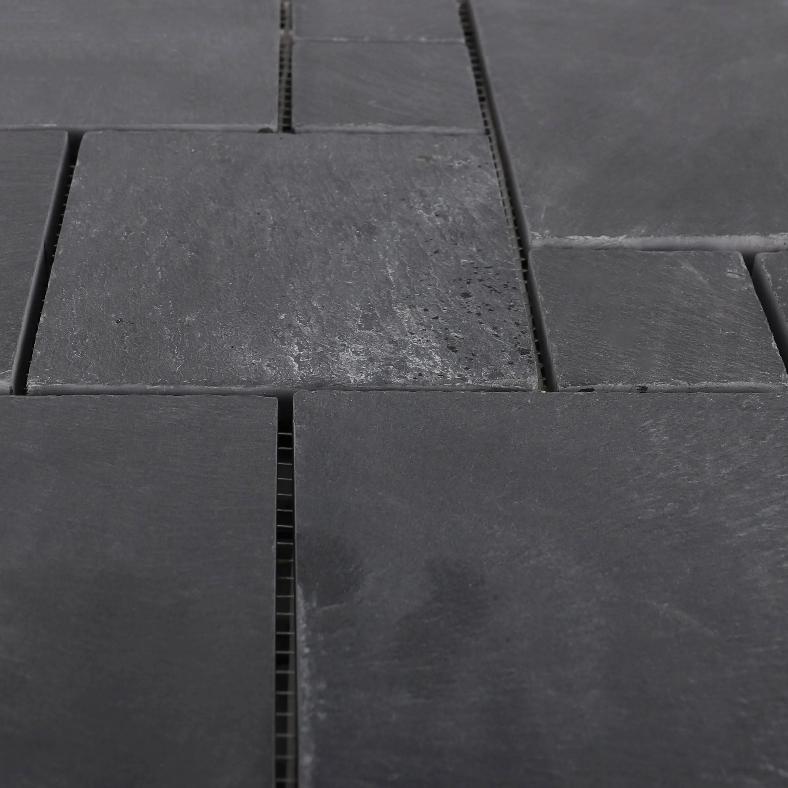 3rd Street Inn Black Slate Stone Tile - 6 Pack